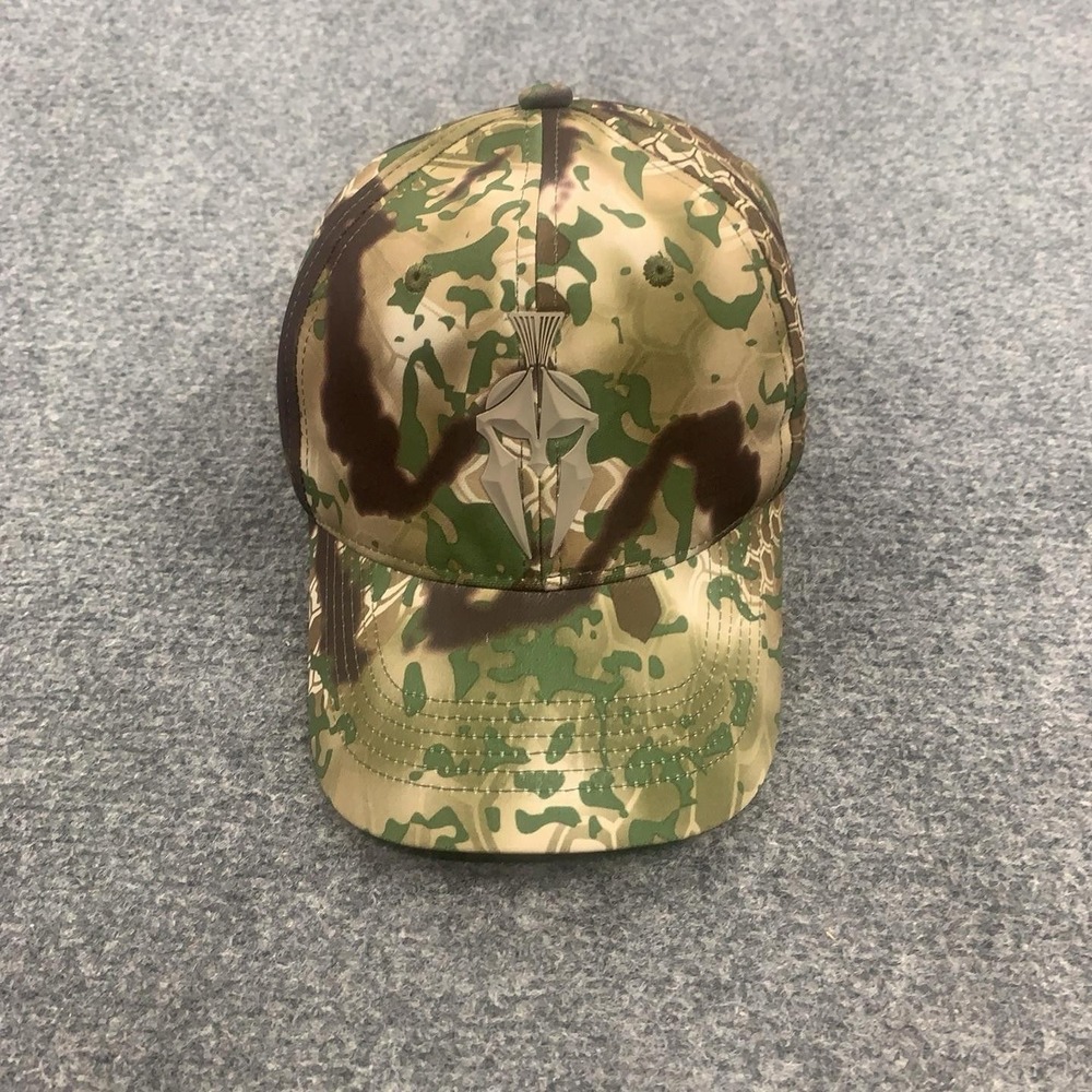 Kryptek Hat Cap Strap Back One Size Obskura Camo Spartan Logo Mens Hunting